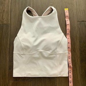 White Lululemon Key to Balance Tank